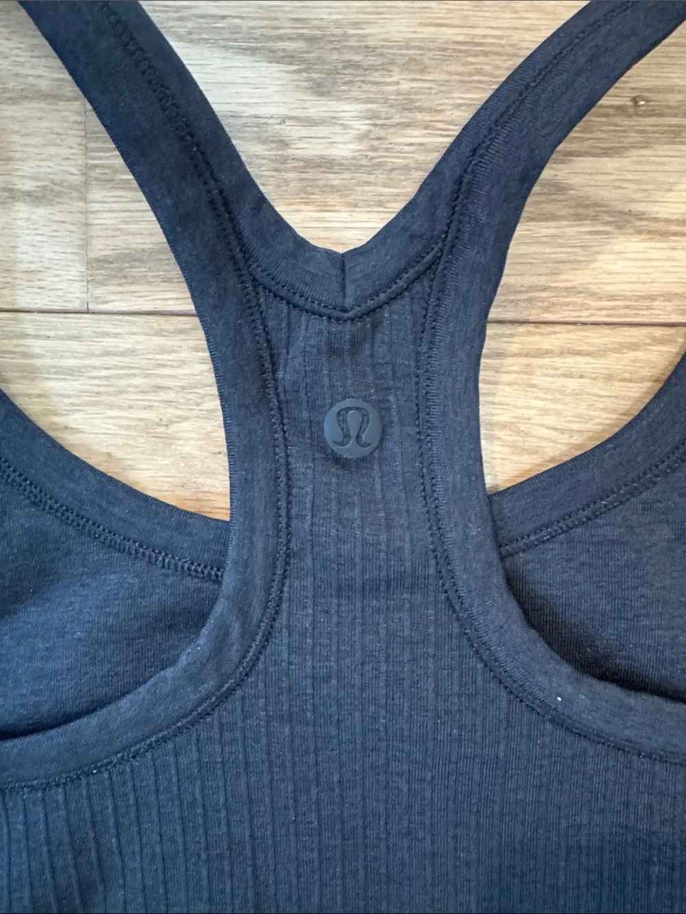 Lululemon Edd to Street Black Ribbed Racerback Tank Top - Women